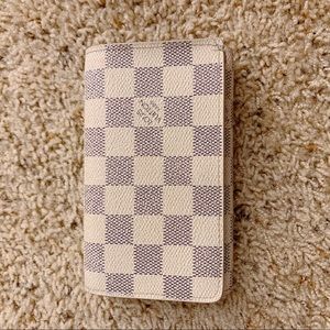 Louis Vuitton Damier azur canvas trifold wallet